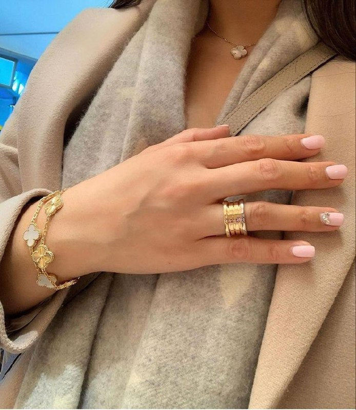Bague unisexe acier BVLGARI B.ZERO75