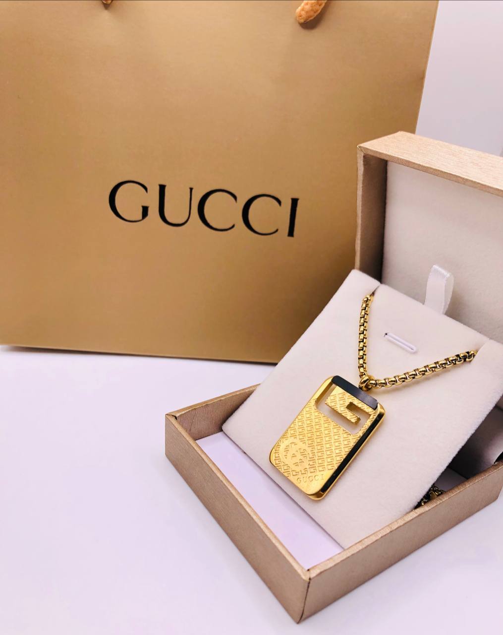 Collier homme acier GUCCI