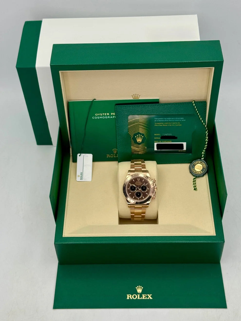 ROLEX DAYTONA Everose Gold Cosmograph Chocolate Acier