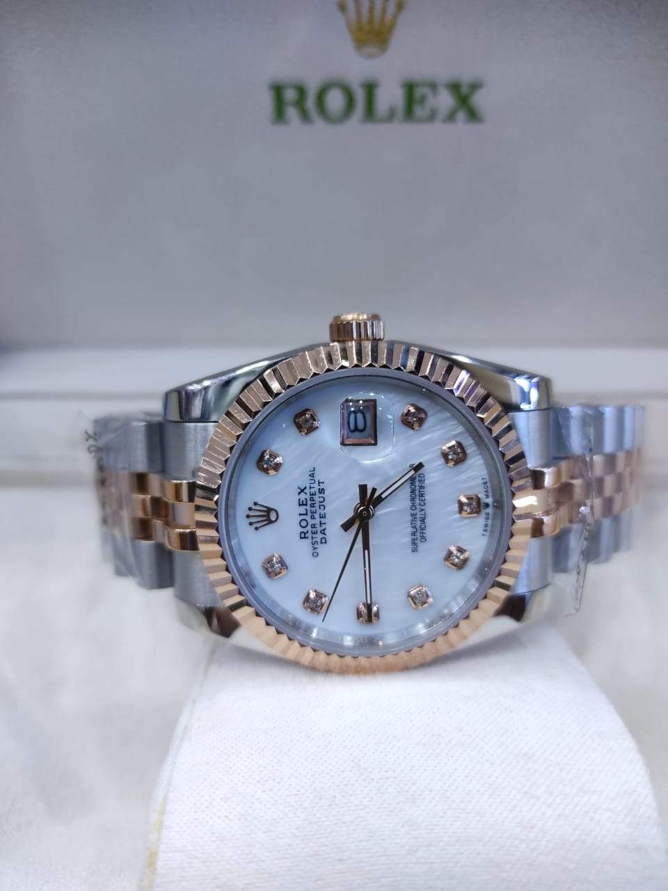 Datejust 31mm 2 Tones Fond Blanc Pour Femme