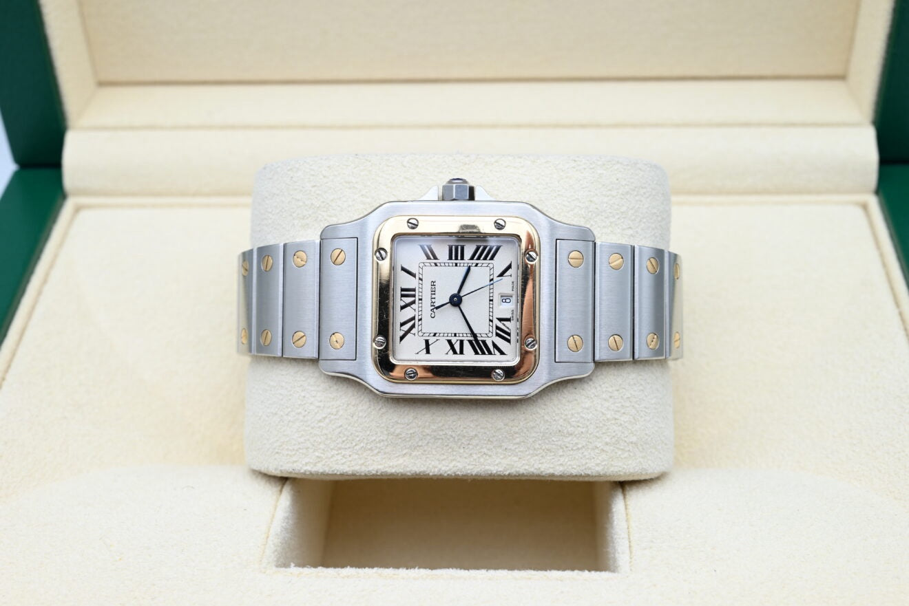 Cartier santos femme two tone