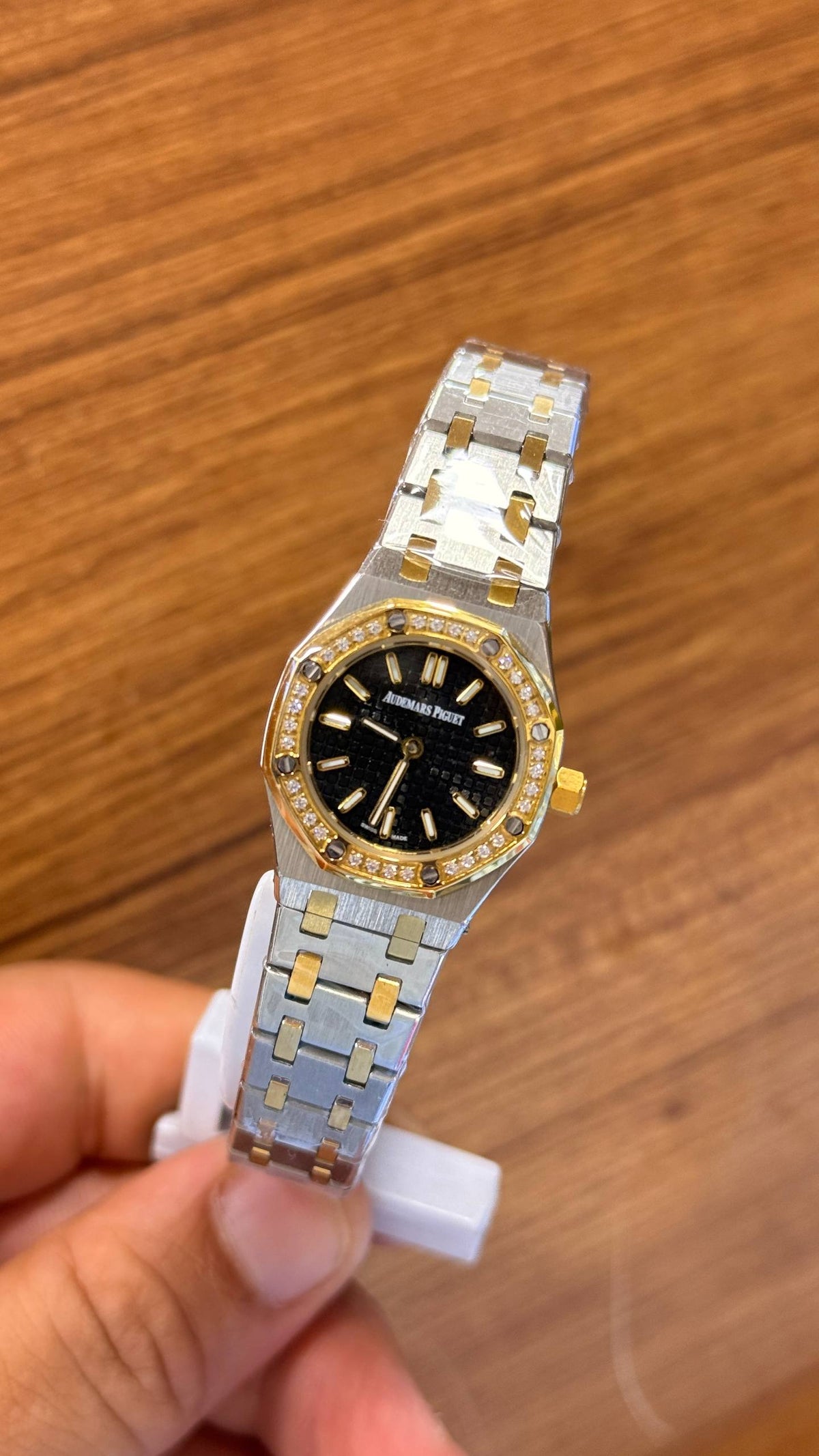 Audemars Piguet mini two tone Noir serti 23mm