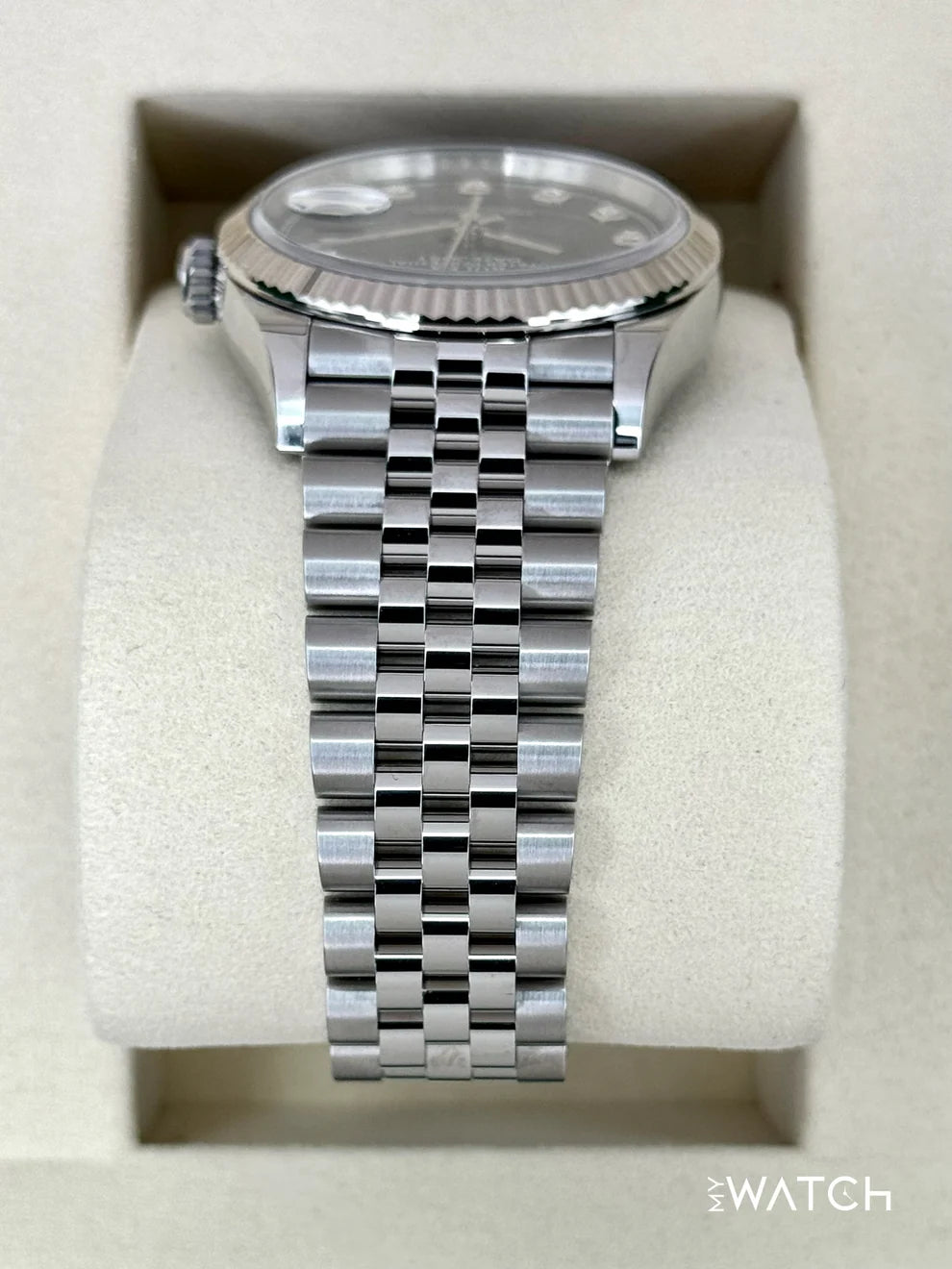 Rolex Datejust 36mm Jubilee Black Diamond Dial
