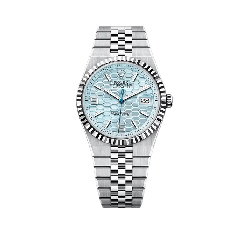 Rolex Land dweller silver bleu glacier 40 mm