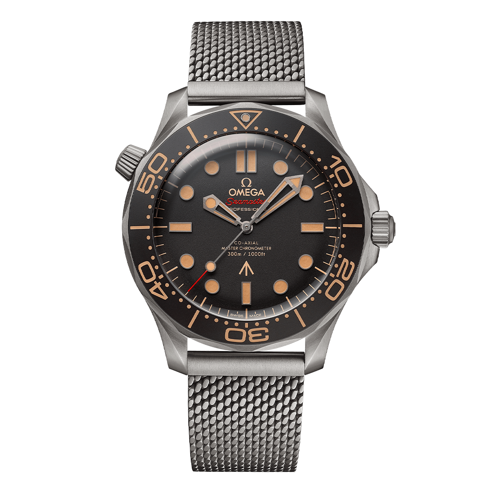 Omega Seamaster Diver 42 MM steel bracelet silver/brown