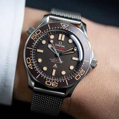 Omega Seamaster Diver 42 MM steel bracelet silver/brown