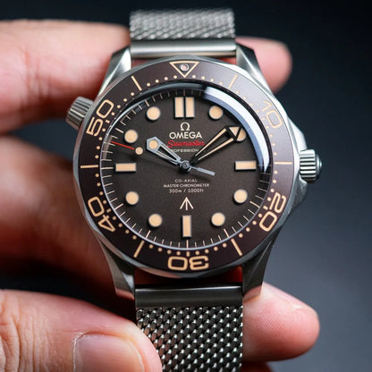 Omega Seamaster Diver 42 MM steel bracelet silver/brown