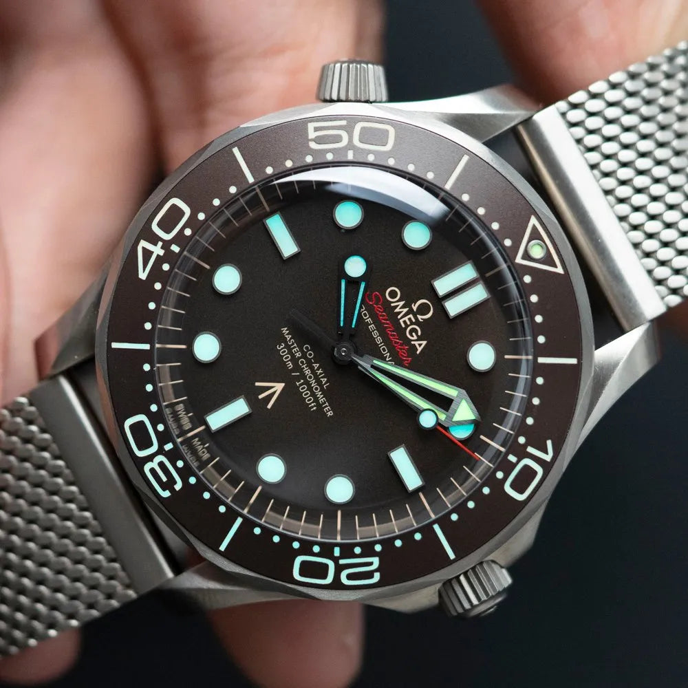 Omega Seamaster Diver 42 MM steel bracelet silver/brown