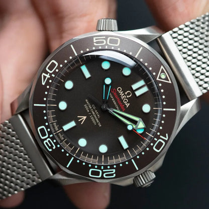 Omega Seamaster Diver 42 MM steel bracelet silver/brown