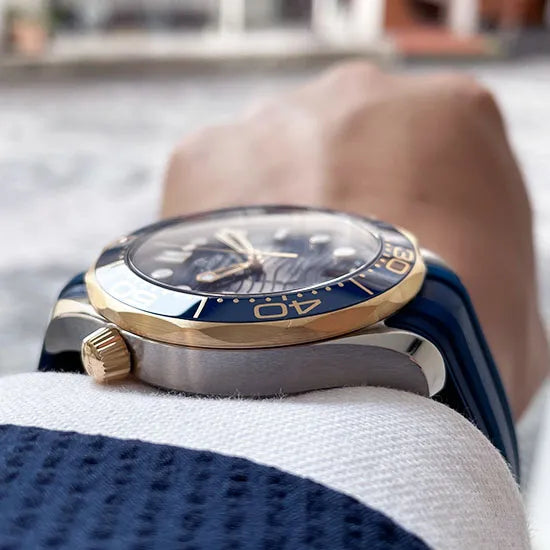 OMEGA SEAMASTER DIVER BLUE GOLD
