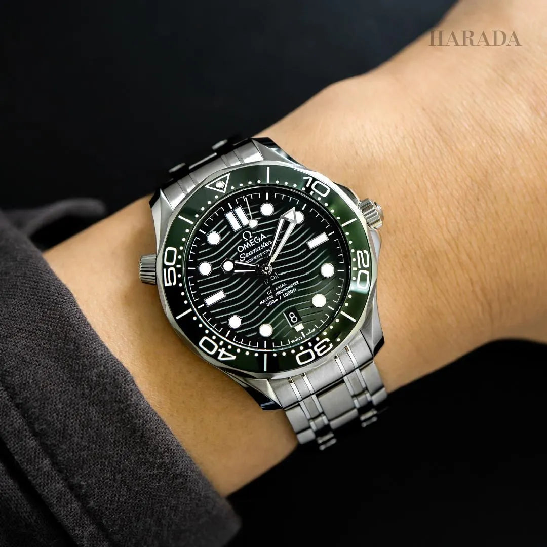OMEGA Seamaster  Green Dial Steel Bracelet