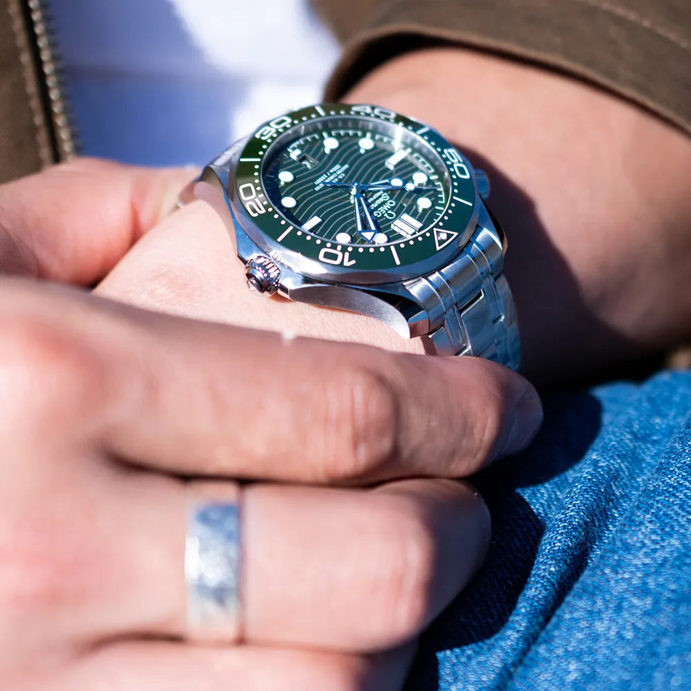 OMEGA Seamaster  Green Dial Steel Bracelet