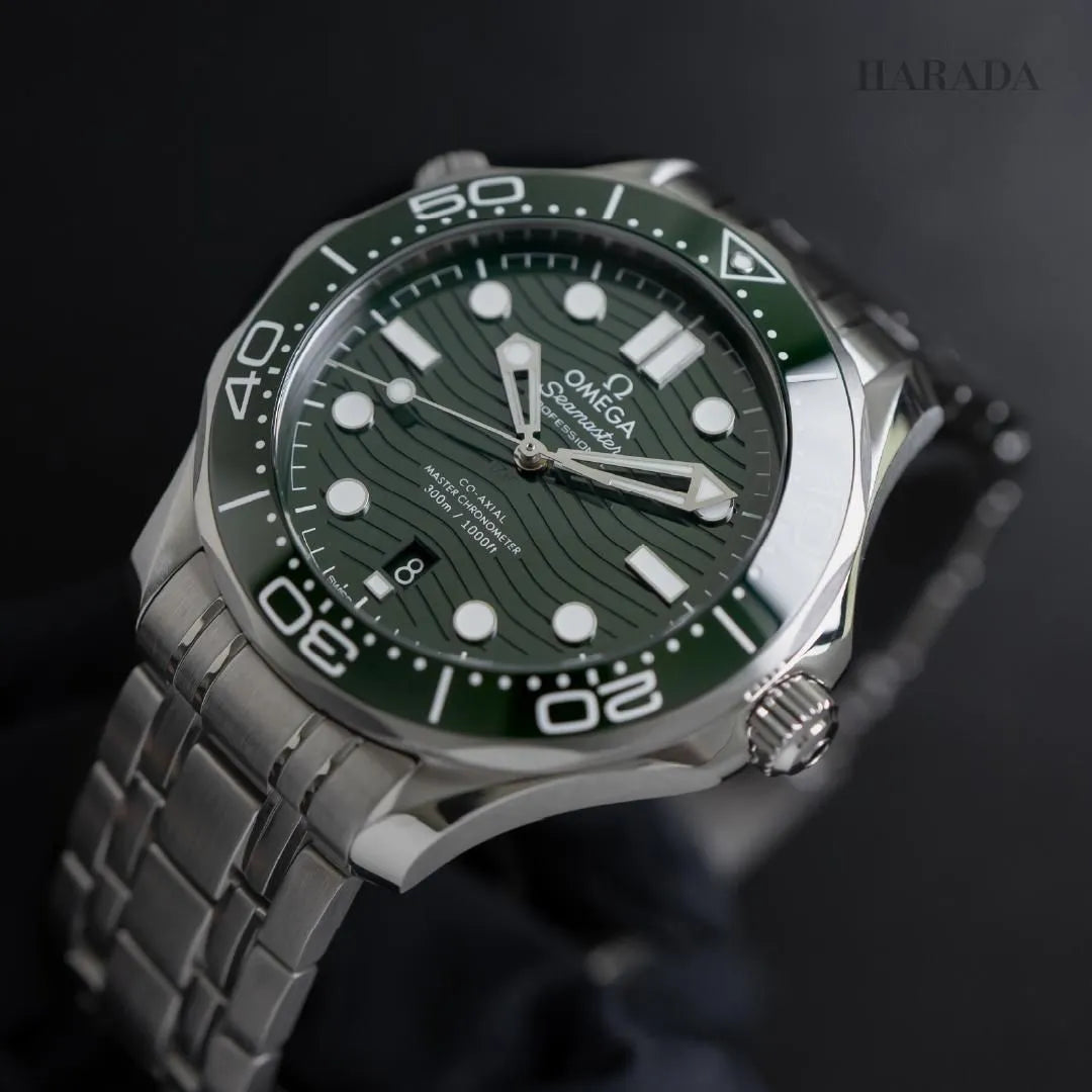 OMEGA Seamaster  Green Dial Steel Bracelet