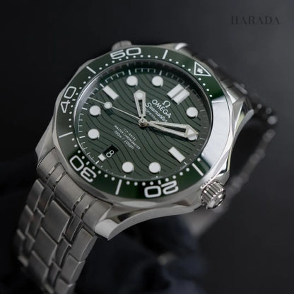OMEGA Seamaster  Green Dial Steel Bracelet