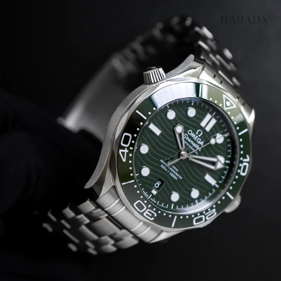 OMEGA Seamaster  Green Dial Steel Bracelet
