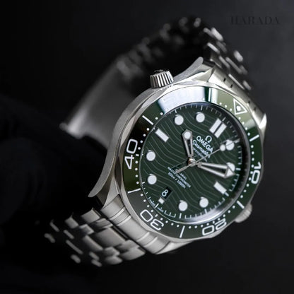OMEGA Seamaster  Green Dial Steel Bracelet