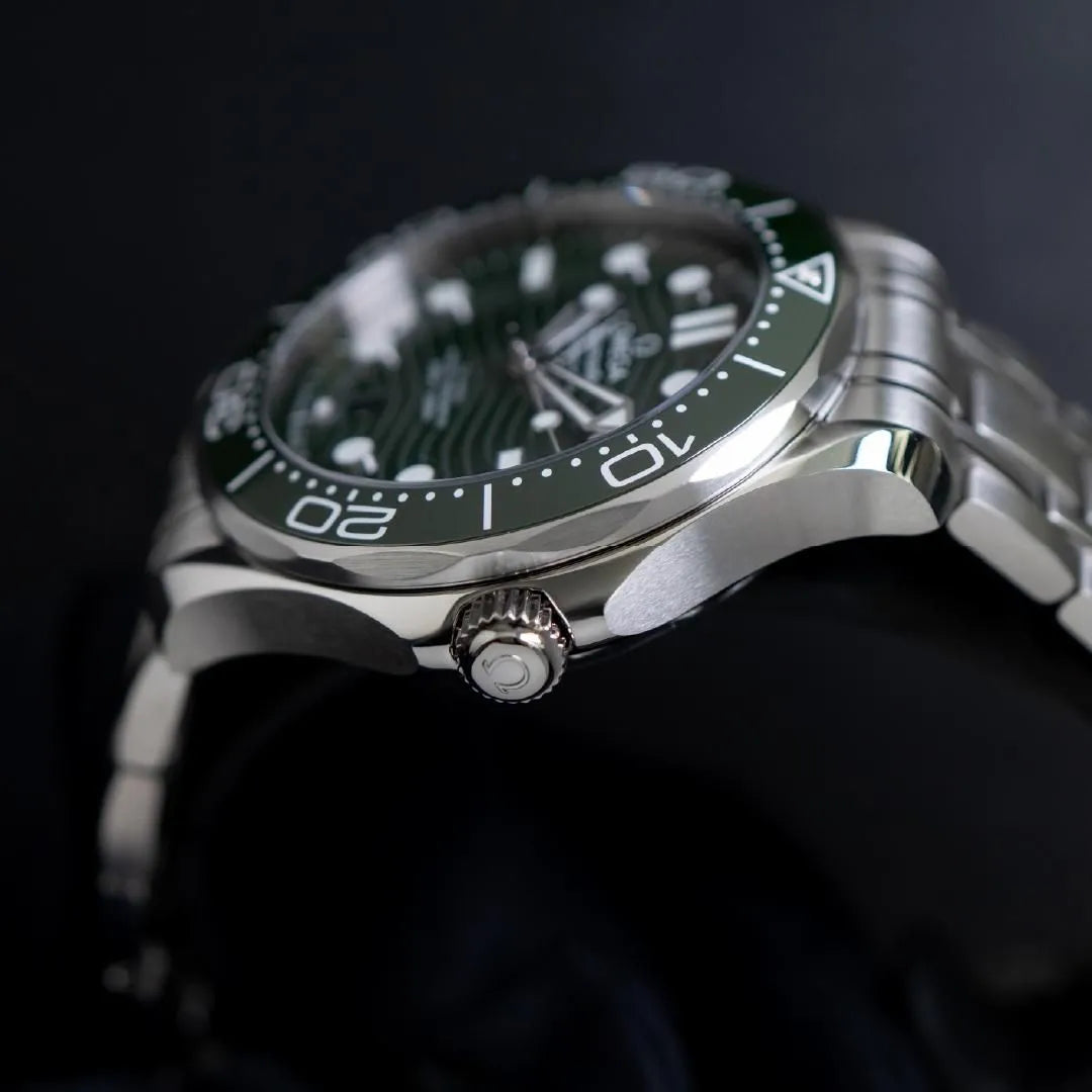 OMEGA Seamaster  Green Dial Steel Bracelet