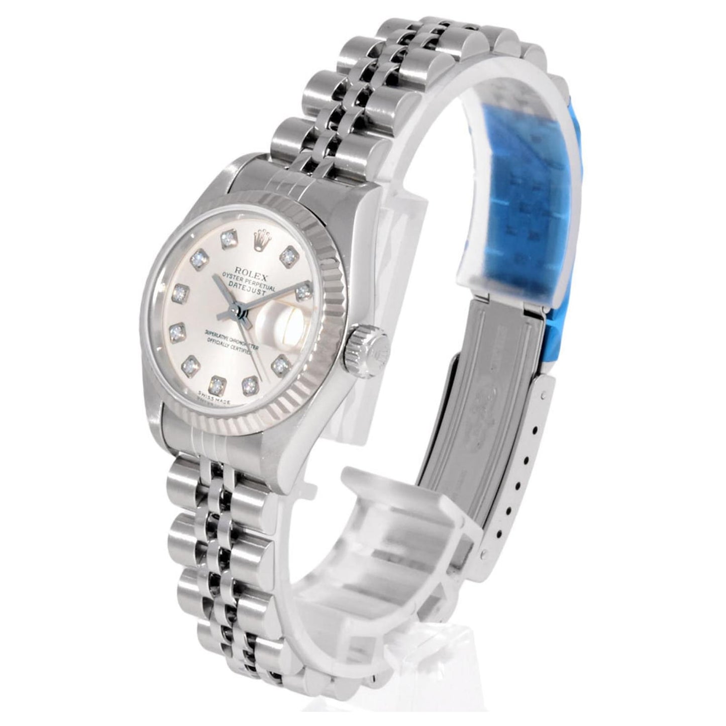 ROLEX DATEJUST WHITE PERLE DIAMOND DIAL JUBILEE