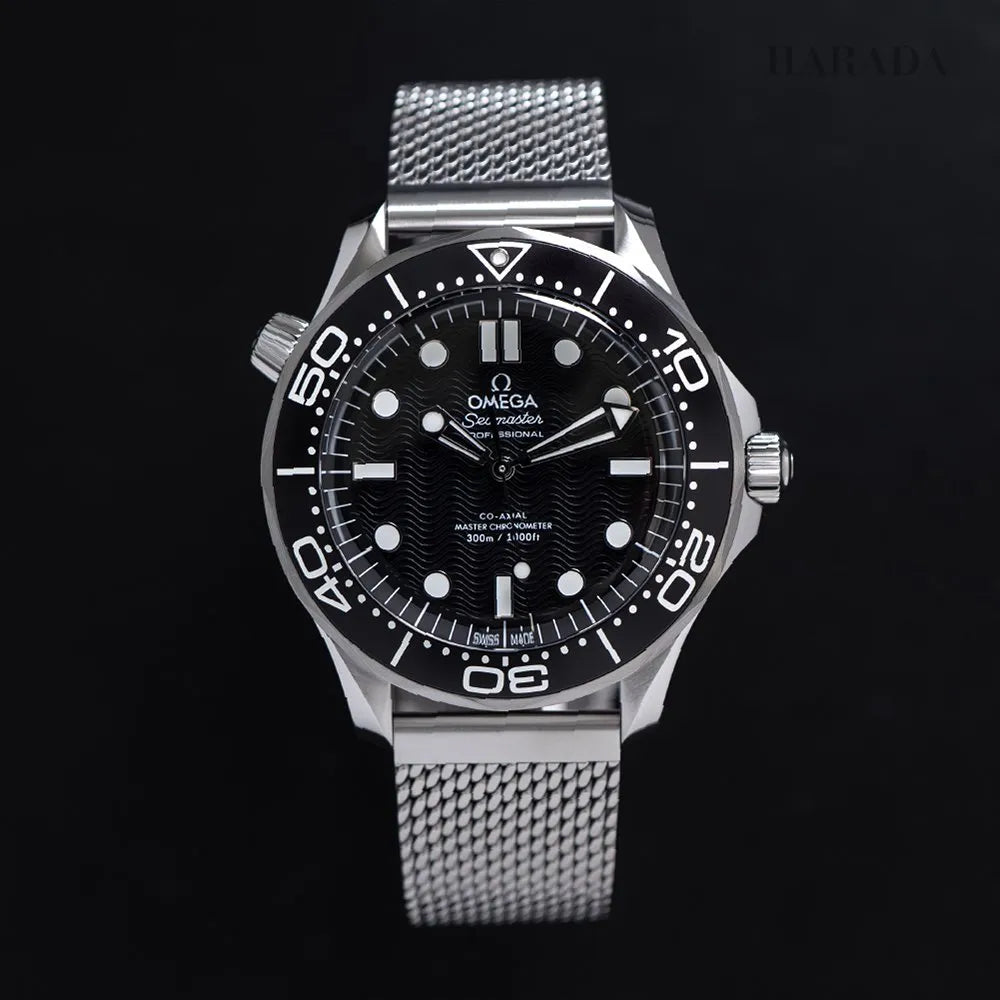 Omega Seamaster Diver 42 MM steel bracelet black