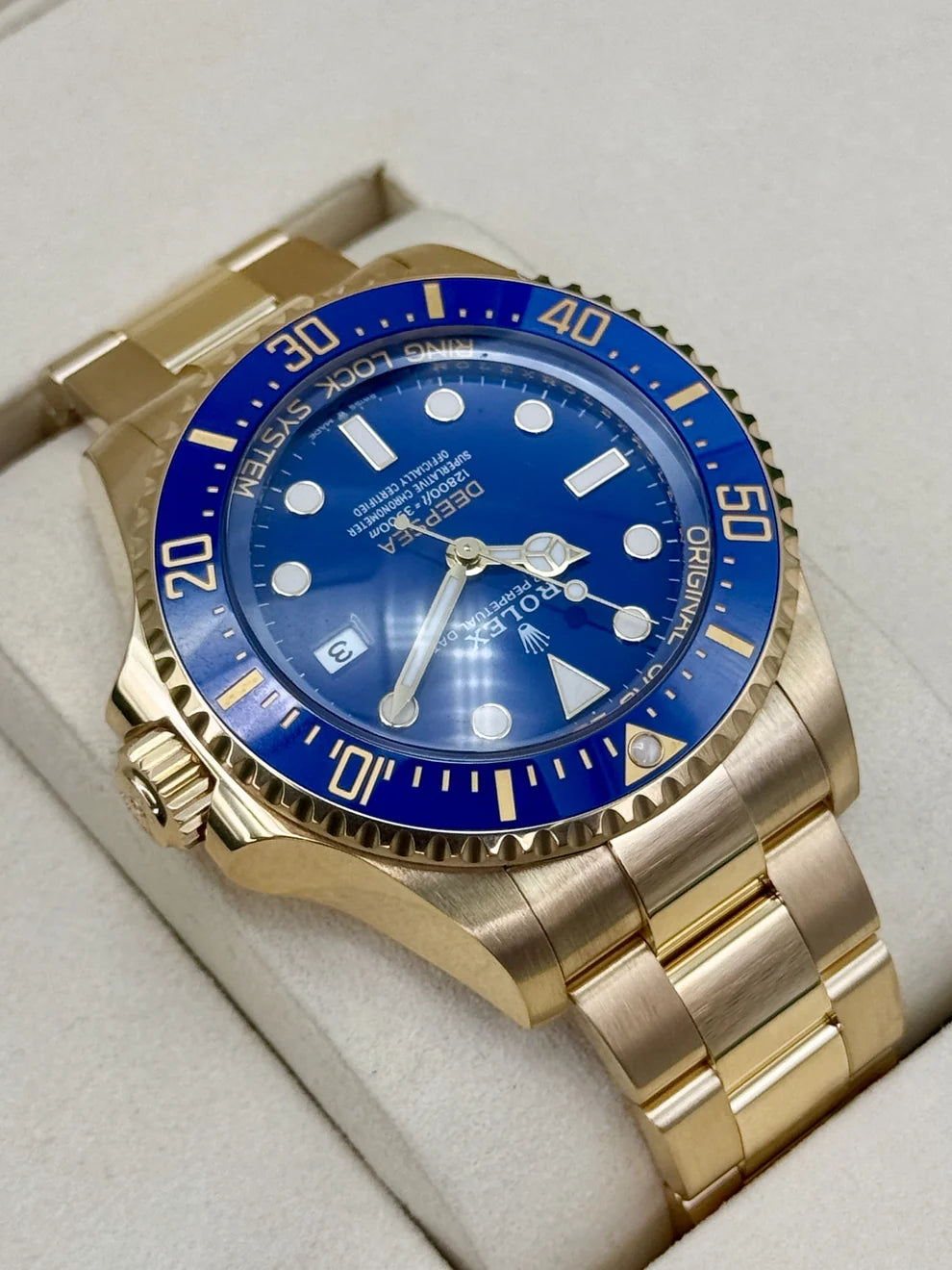 Rolex Deepsea Yellow Gold Blue Dial