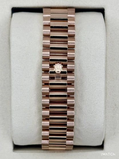 Rolex Day-Date 36mm 128395TBR Presidential Rose Gold Green Dial