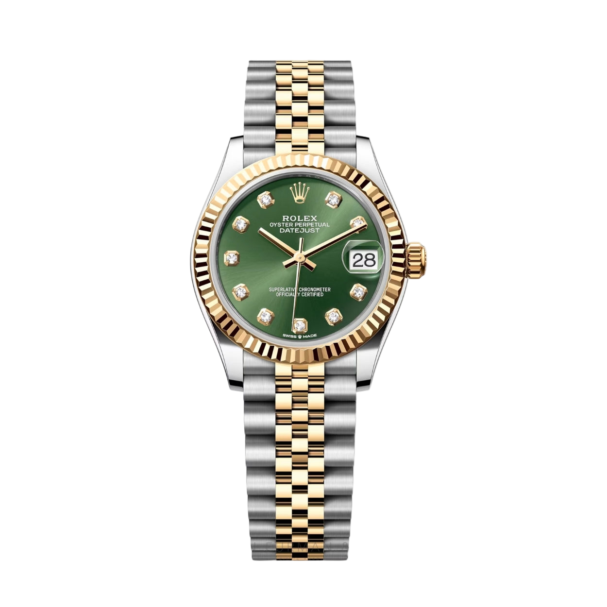 Rolex Datejust yellow gold 36mm B-Jubilée cadran vert