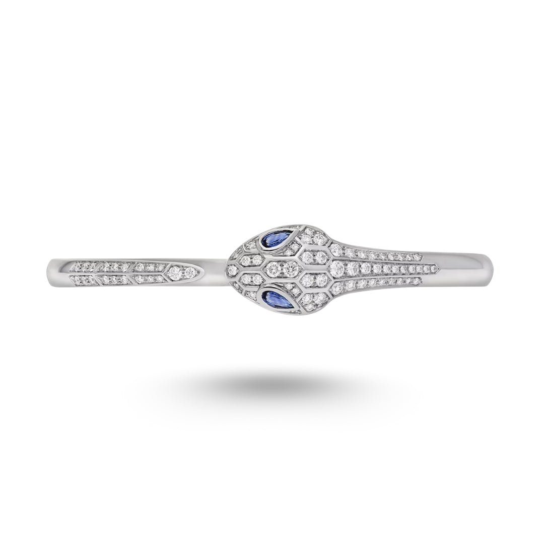 Bracelet Bvlgari Serpenti Seduttori, or blanc