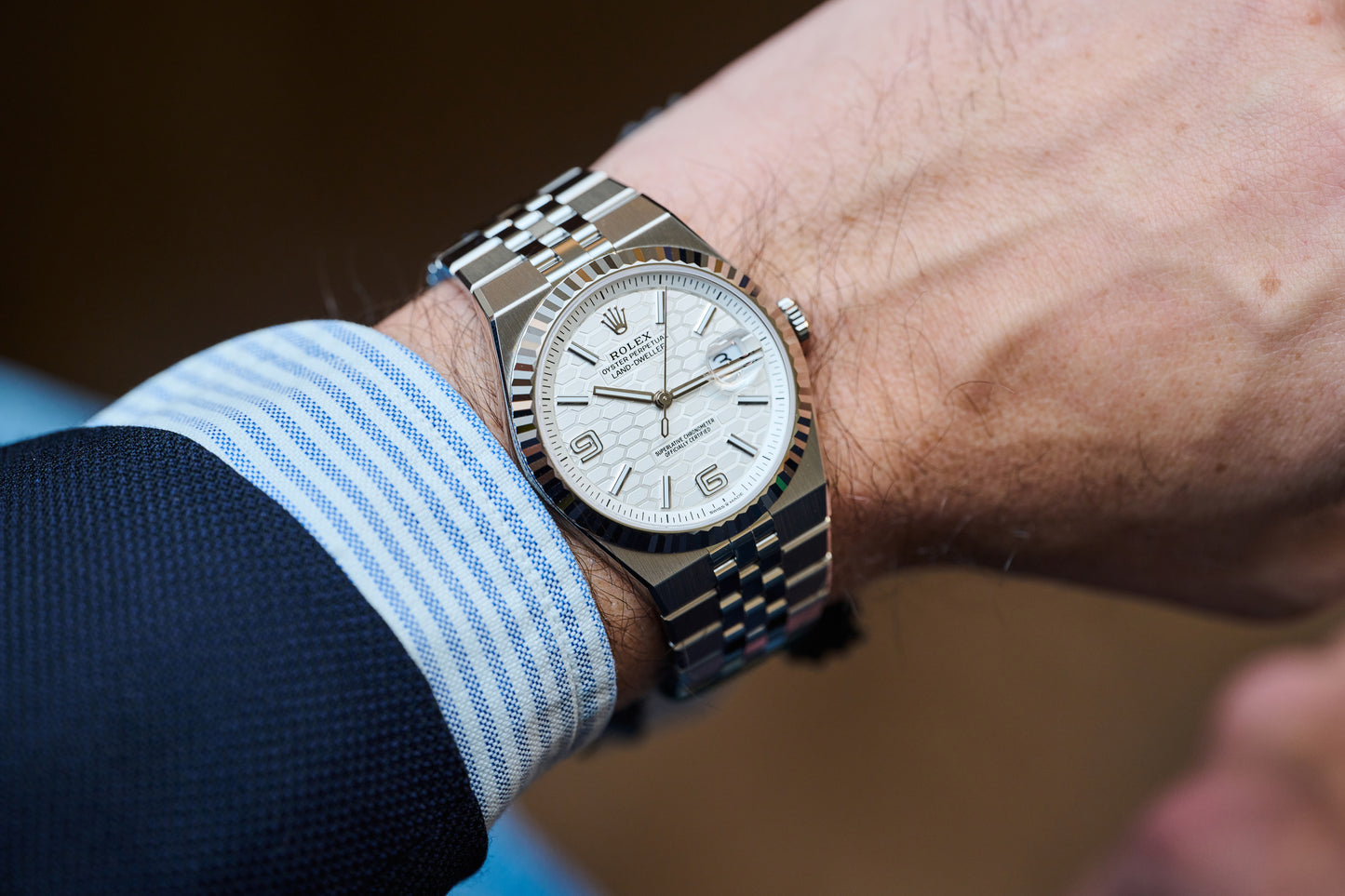 Rolex Land dweller silver Blanc 40 mm
