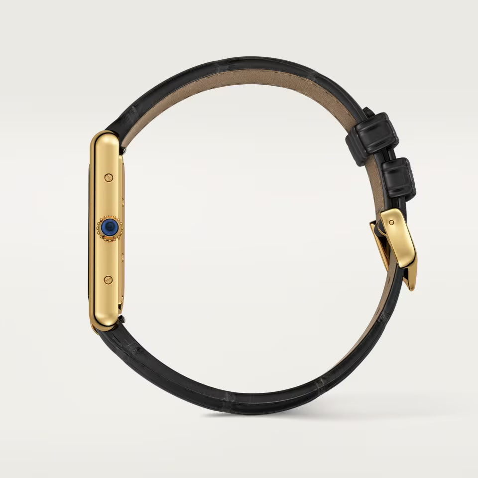 TANK LOUIS CARTIER WATCH gold/black full