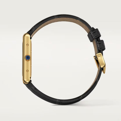 TANK LOUIS CARTIER WATCH gold/black full