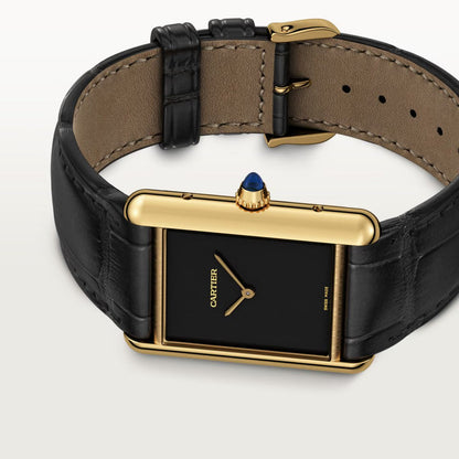 TANK LOUIS CARTIER WATCH gold/black full