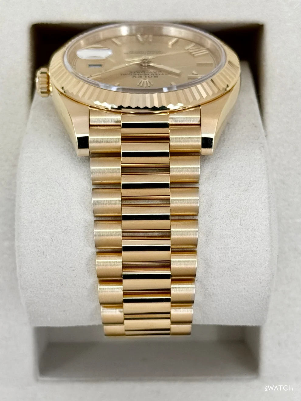 Rolex Day-Date 40mm Presidential Champagne Roman