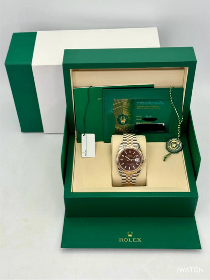 Datejust 2 Tones chocolats 41mm