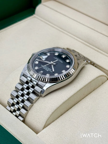 Rolex Datejust 36mm Jubilee Black Diamond Dial