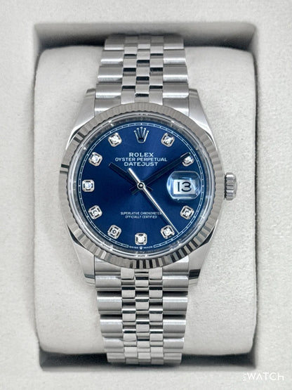 Rolex Datejust 36mm Jubilee Blue Diamond Dial