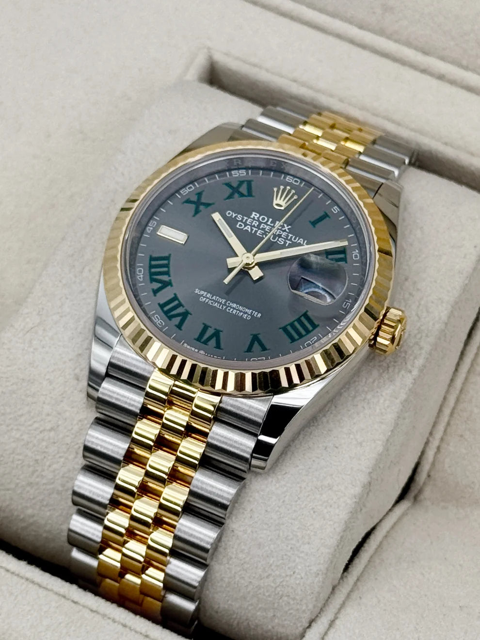 Rolex Datejust wimbledon Two-Tone Yellow Gold
