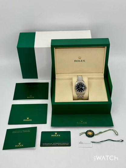 Rolex Datejust 36mm Jubilee Black Diamond Dial