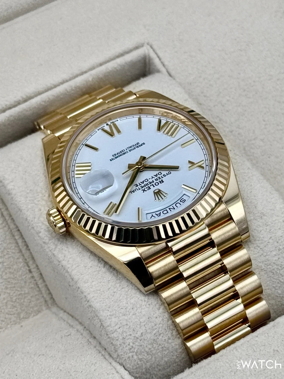 Rolex Day-Date 40mm Presidential White Dial