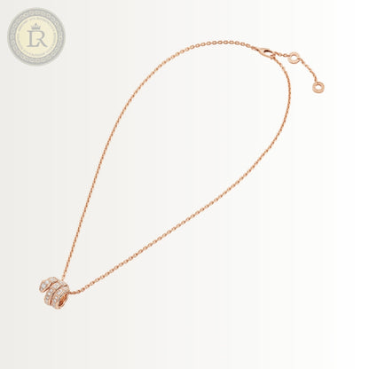 Collier Bvlgari Serpenti Viper, or rose