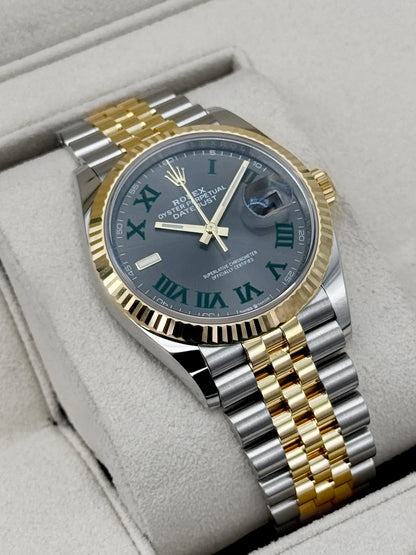 Rolex Datejust wimbledon Two-Tone Yellow Gold