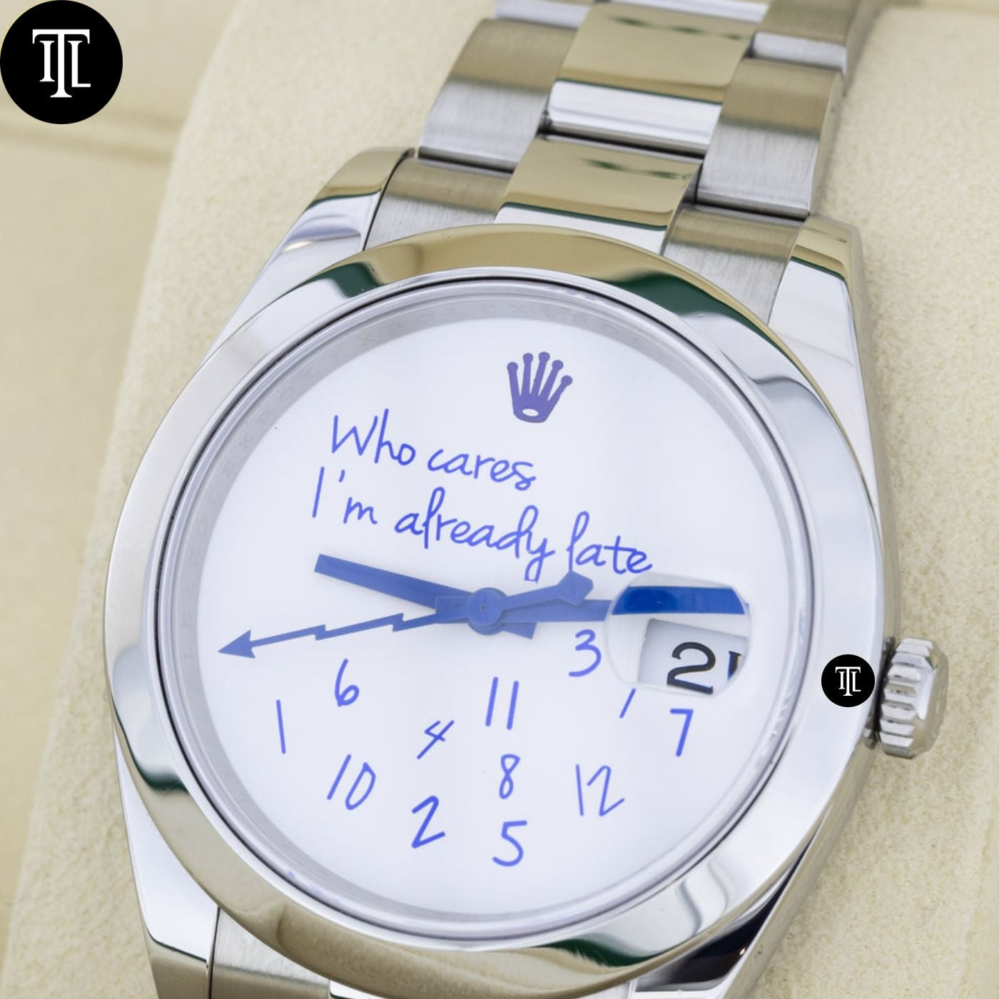 Rolex Datejust 41 , Who cares I‘m already late Dial