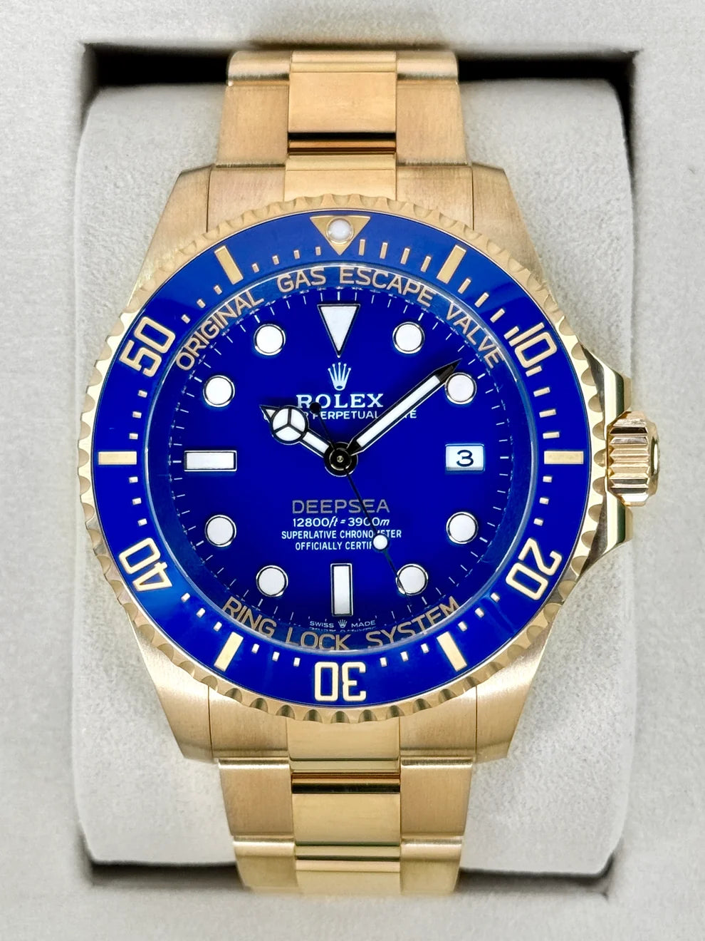 Rolex Deepsea Yellow Gold Blue Dial