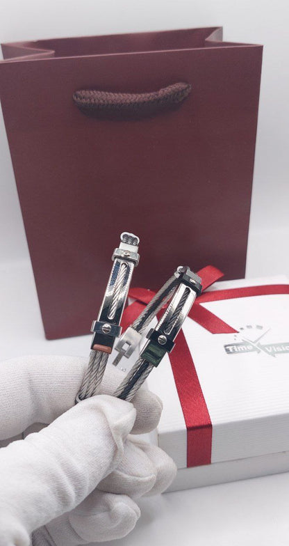 Bracelet homme câble acier