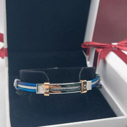 Bracelet homme câble acier