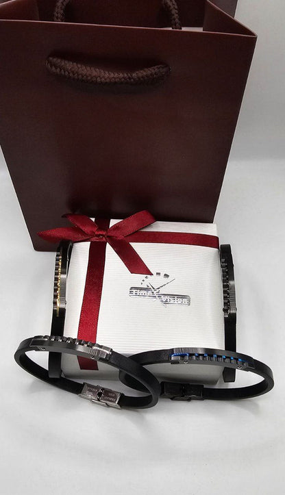 Bracelet homme cuir