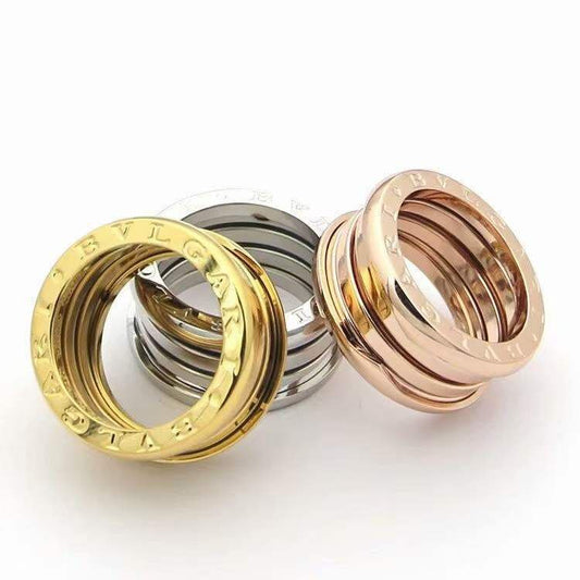 Bague unisexe acier BVLGARI B.zero ressort