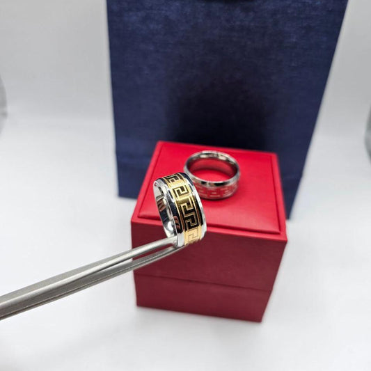 Bague homme acier