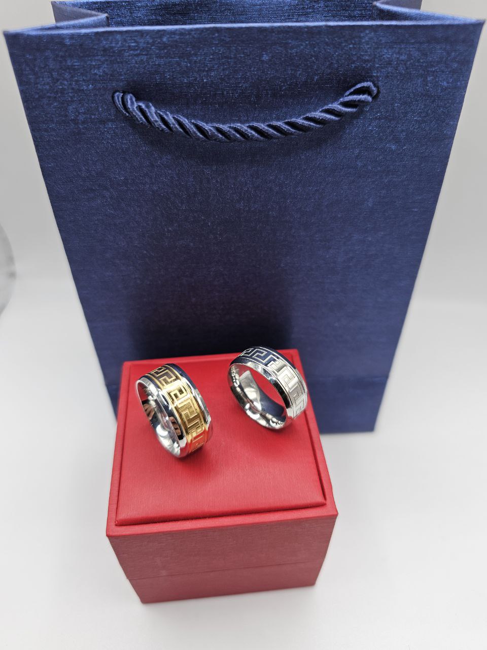 Bague homme acier