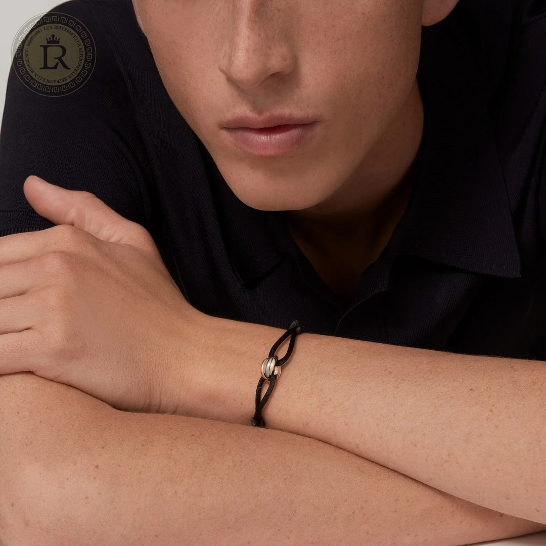 Bracelet Cartier Trinity, Cordon noir