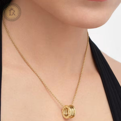 Collier Bvlgari B.zero1, or jaune